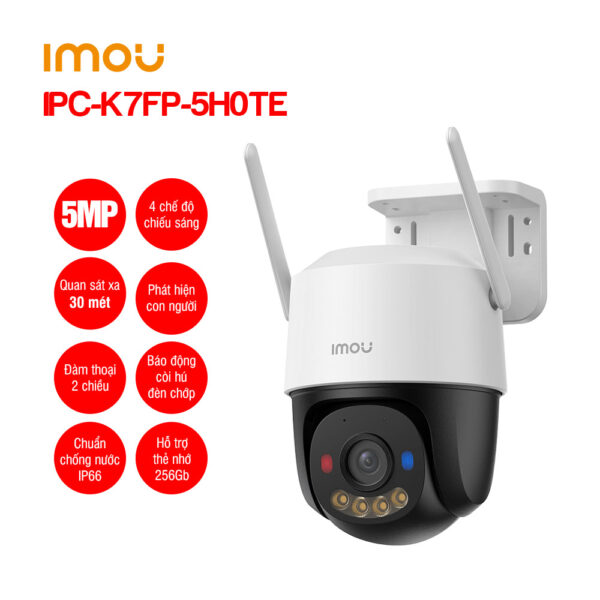 Camera PT ngoài trời  Full Color IMOU Cruiser SC 4G 5MP IPC-K7FP-5H0TE