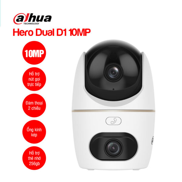 Camera Wifi để bàn mắt kép DAHUA Hero Dual D1 10MP (DH-H5D-5F)