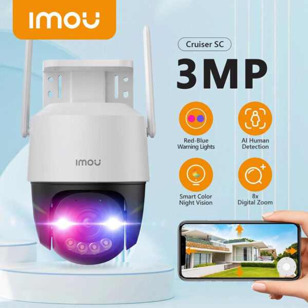 Camera Wifi quay quét 360 độ iMOU Cruiser SC 2K 3MP (IPC-K7FP-3H0WE)