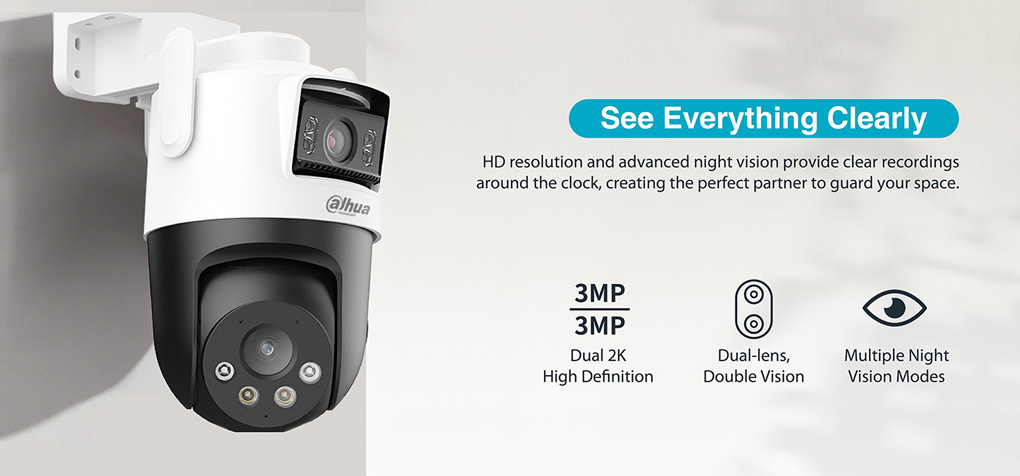 Camera quay quét Wifi mắt kép DAHUA Picoo Dual D1 6MP (DH-P3D-3F-PV)