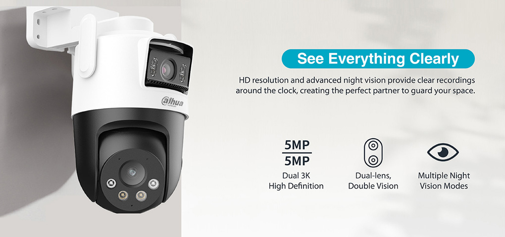 Camera Wifi quay quét mắt kép DAHUA Picoo Dual D1 10MP (DH-P5D-5F-PV)