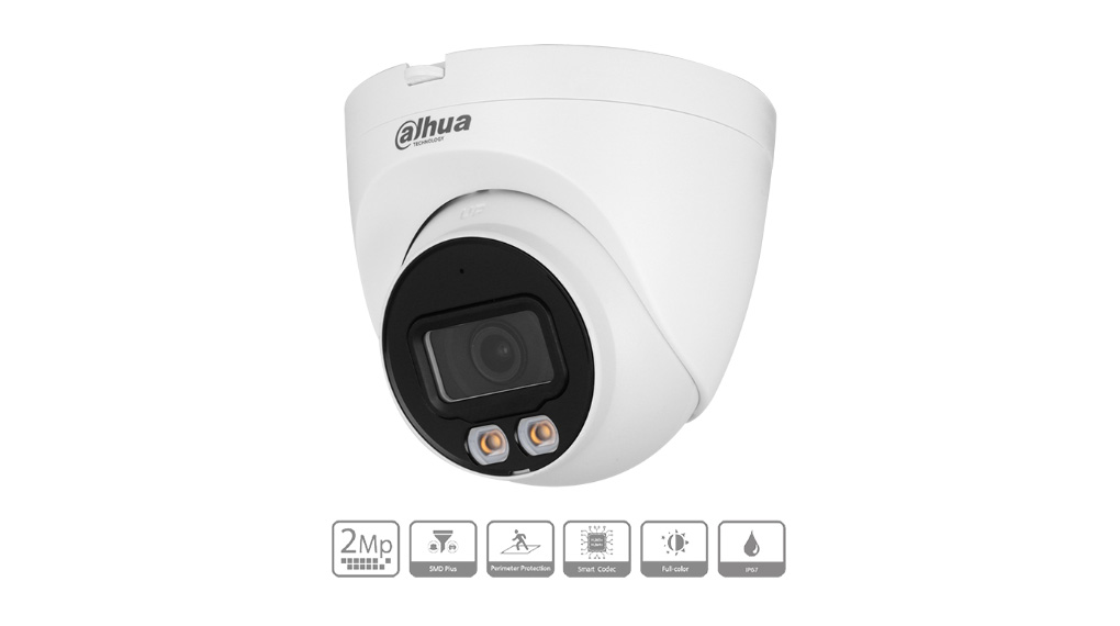 Camera IP bán cầu(Turret) 2MP Dome DAHUA DH-IPC-HDW2249T-S-LED
