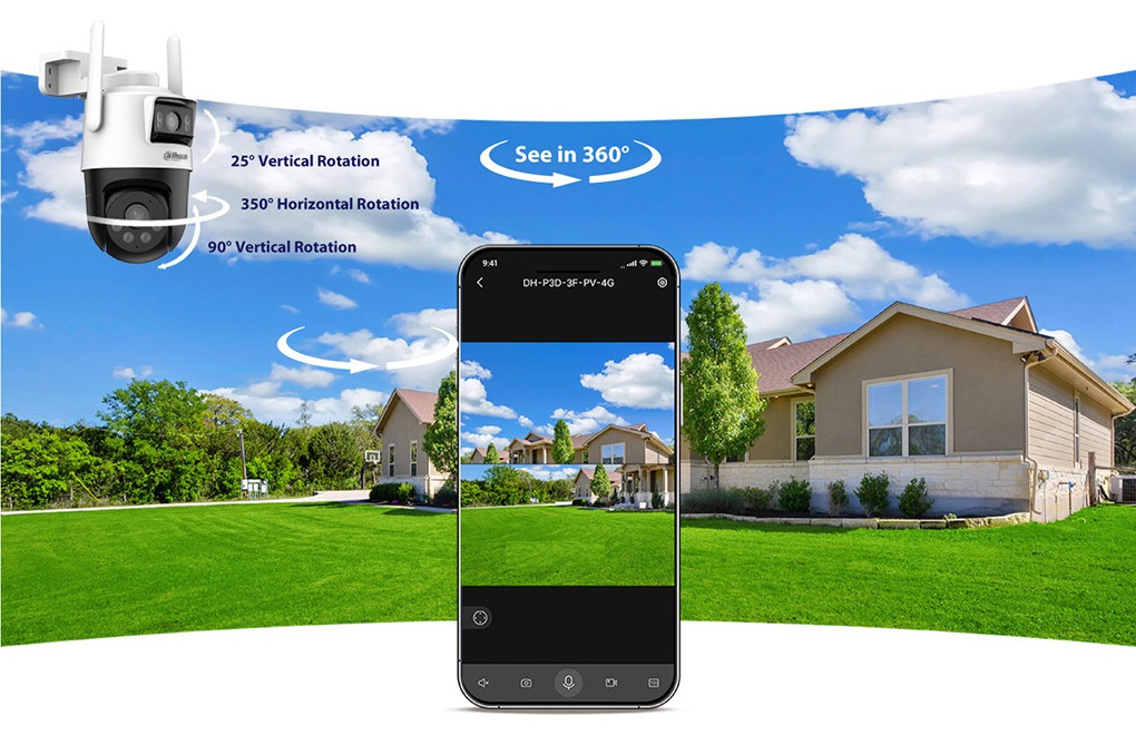 Camera IP 6MP dùng SIM 4G DAHUA DH-P3D-3F-PV-4G