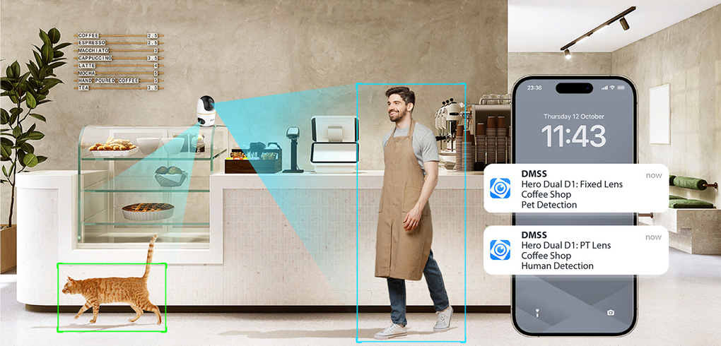 Camera Wifi để bàn mắt kép DAHUA Hero Dual D1 10MP (DH-H5D-5F)
