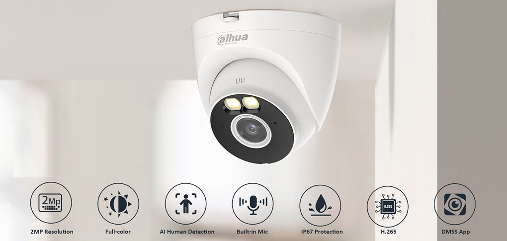 Camera Wifi trong nhà Turret 3MP DAHUA DH-IPC-HDW1339DA-SW-PV