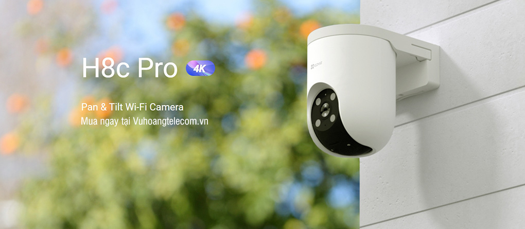 Camera ngoài trời WiFi (SpeedDome) 4K (8MP)  EZVIZ H8C Pro