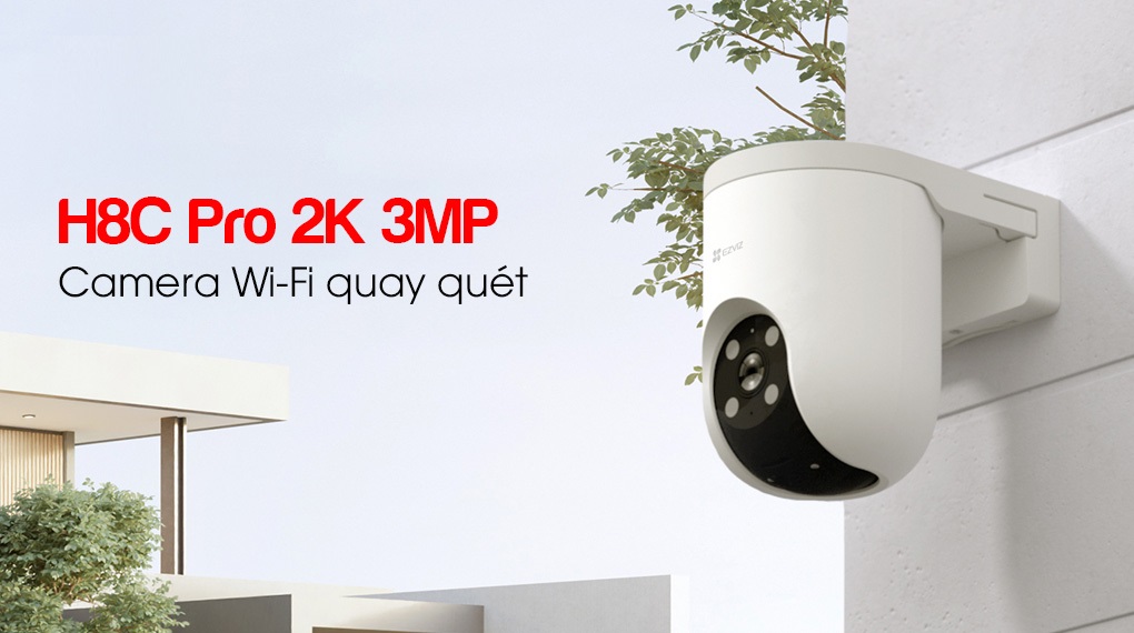 Camera quay quét wifi 3MP EZVIZ H8C Pro 2K 