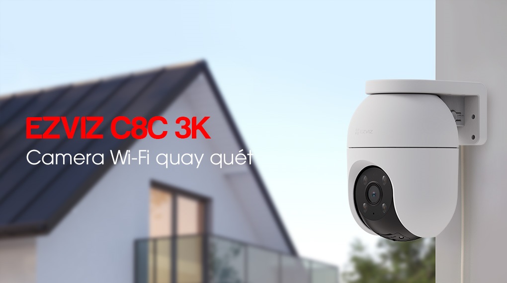 Camera WiFi AI thông minh EZVIZ C8C 3K , Quay quét 5MP