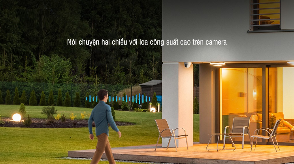 Camera WiFi bán cầu(Turret) AII thông minh 3MP EZVIZ H4 2K