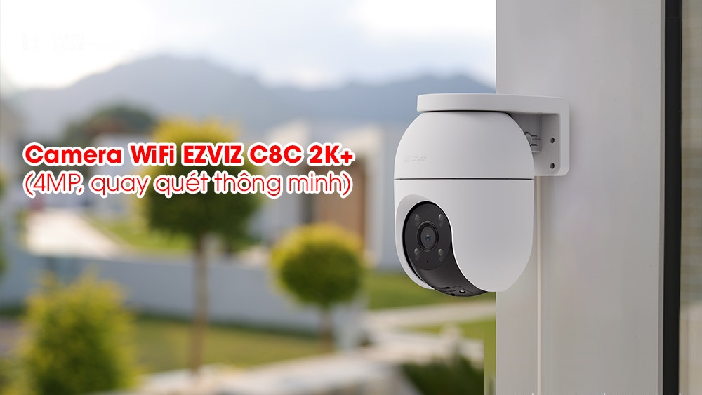 Camera WiFi ngoài trời AI thông minh EZVIZ C8C 2K+ (SpeedDome 4MP)