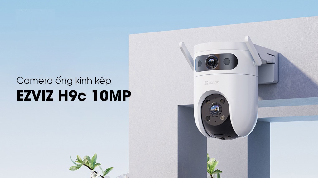Camera WiFi Speed Dome, ống kính kép (5MP+5MP) EZVIZ H9c Dual 10MP