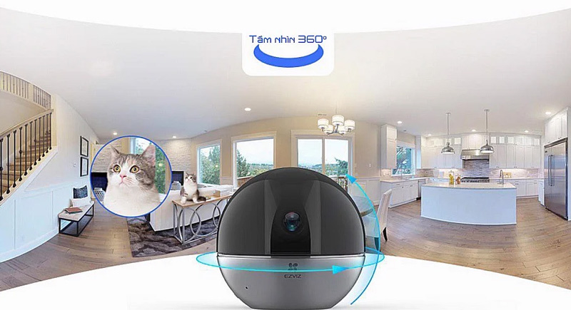 Camera WiFi trong nhà AI thông minh EZVIZ E6 3K