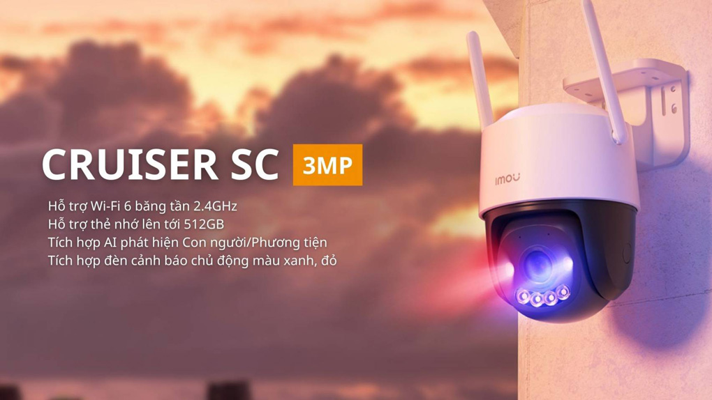 Camera Wifi quay quét 360 độ iMOU Cruiser SC 2K 3MP (IPC-K7FP-3H0WE)