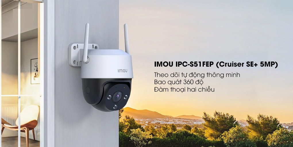 Camera Wifi Quay Quét Full Color IMOU IPC-S51FEP (Cruiser SE+ 5MP)