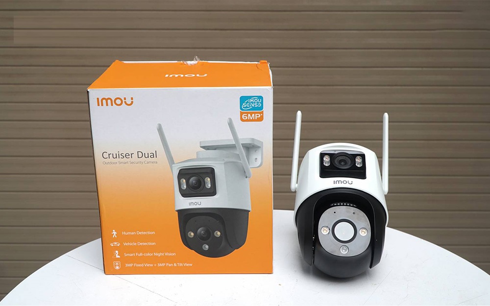Camera Wifi ngoài trời SpeedDome mắt kép iMOU Cruiser Dual 8MP IPC-S7XP-8M0WED