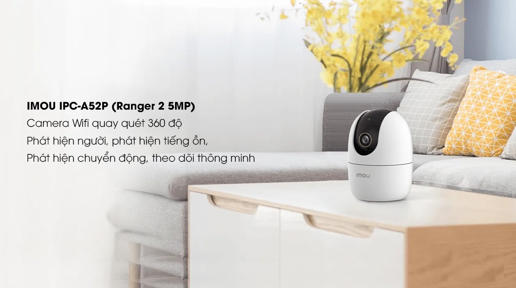 Camera Wifi để bàn xoay 360 độ IMOU IPC-A52P (Ranger 2 5MP)