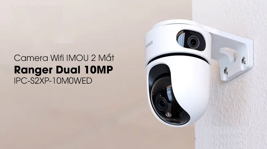 Camera Wifi trong nhà 2 mắt kép iMOU Ranger Dual 10MP IPC-S2XP-10M0WED