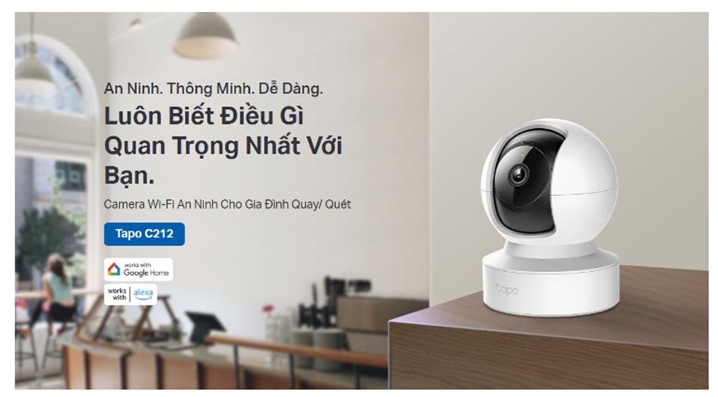 Camera Wifi trong nhà 3MP TP-Link Tapo C212 2K
