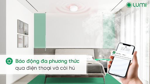 Cảm biến khói thông minh Lumi