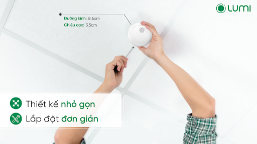 Cảm biến khói thông minh Lumi