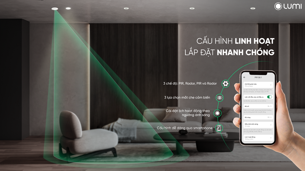 Cảm biến hiện diện thông minh Lumi
