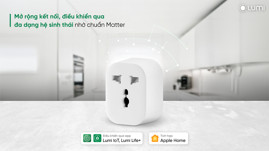 Ổ cắm điện thông minh điều khiển từ xa Lumi