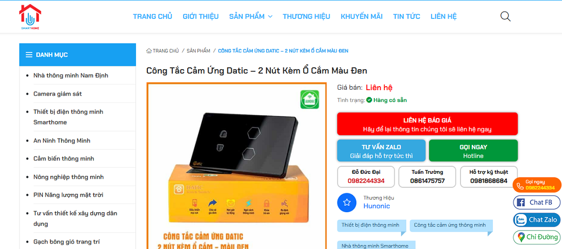 Hướng dẫn mua hàng tại Smarthome Nam Định