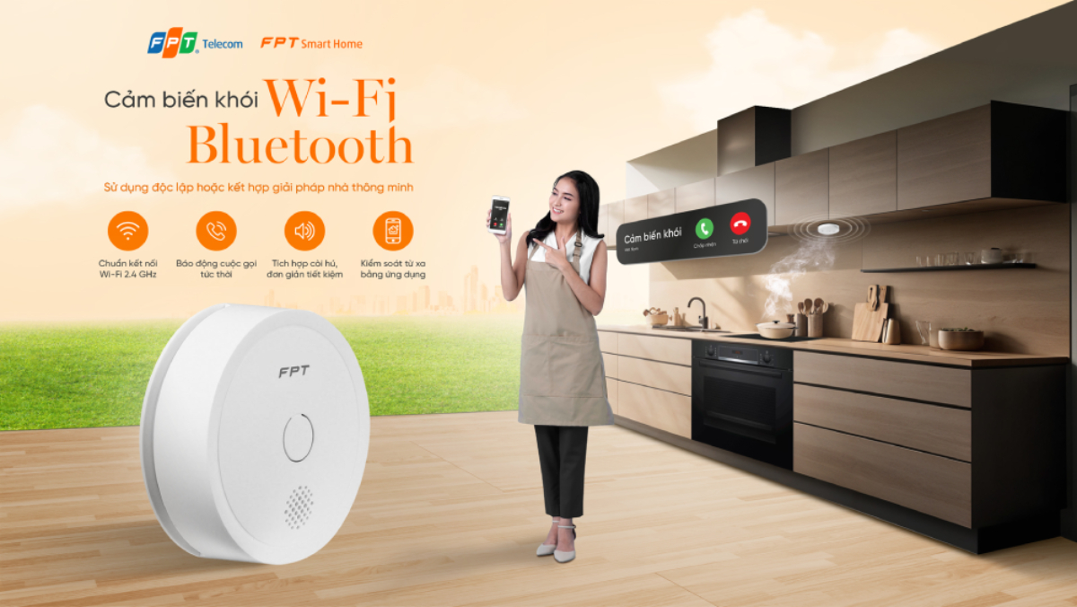 Cảm biến khói wifi Fpt