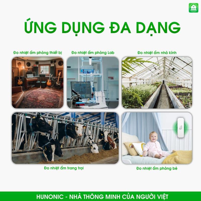 Cảm biến nhiệt ẩm wifi Hunonic