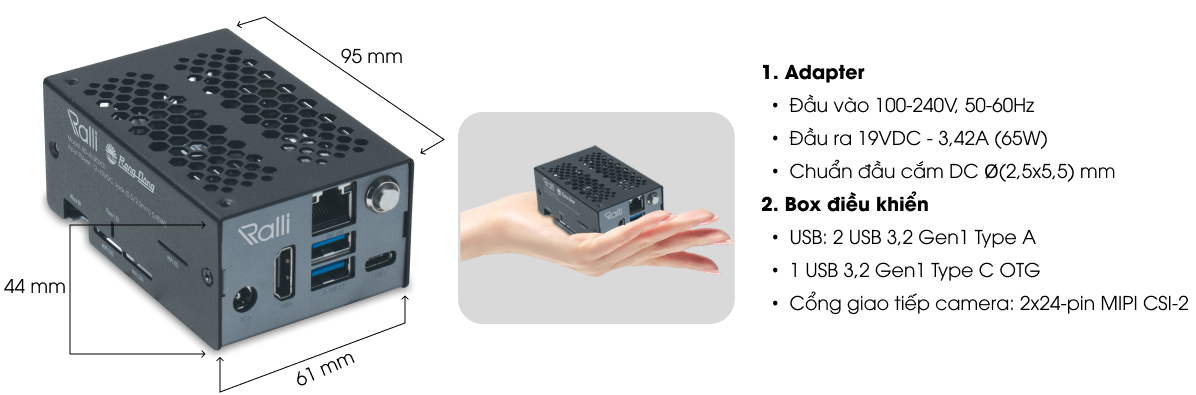 Bộ điều khiển AI box Ralli
