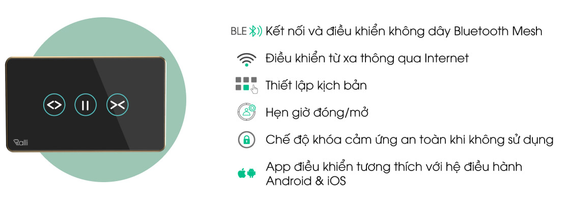Công tắc cửa cuốn Ble Ralli