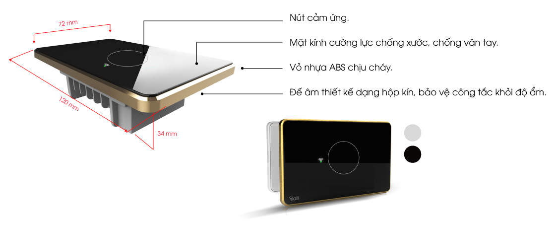 Công tắc thông minh Wifi Ralli
