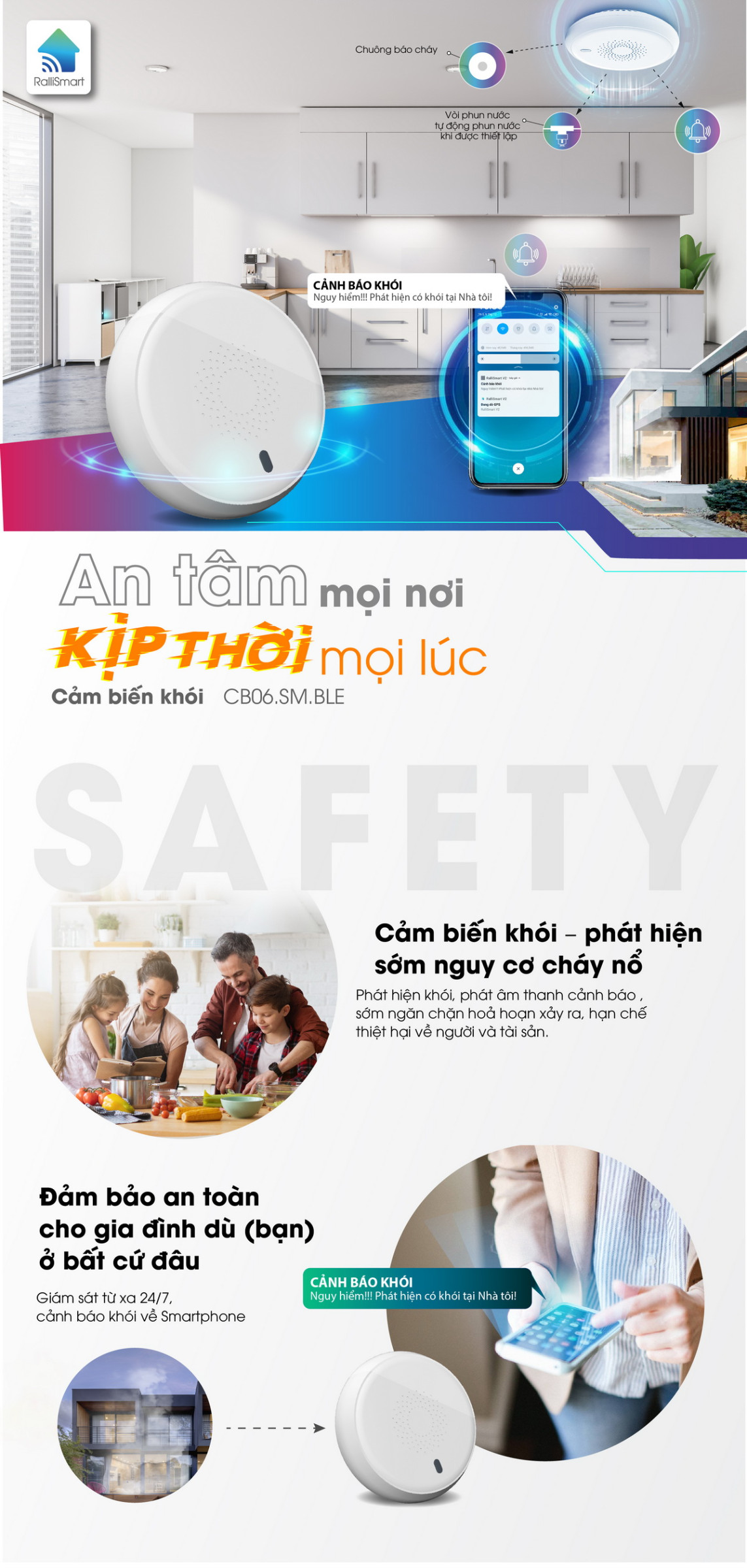 Cảm biến khói Ralli
