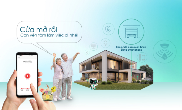 Công tắc cửa cuốn Wifi Ralli