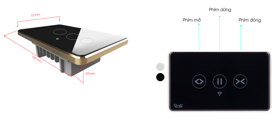 Công tắc cửa cuốn Wifi Ralli