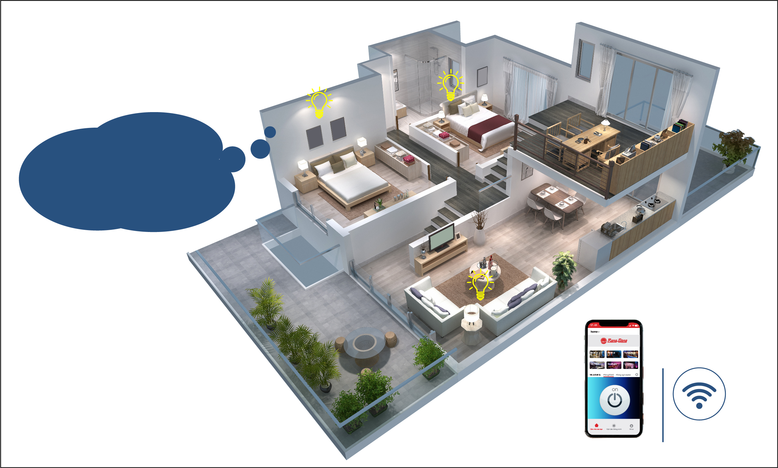 Ô cắm thông minh Wifi 3m
