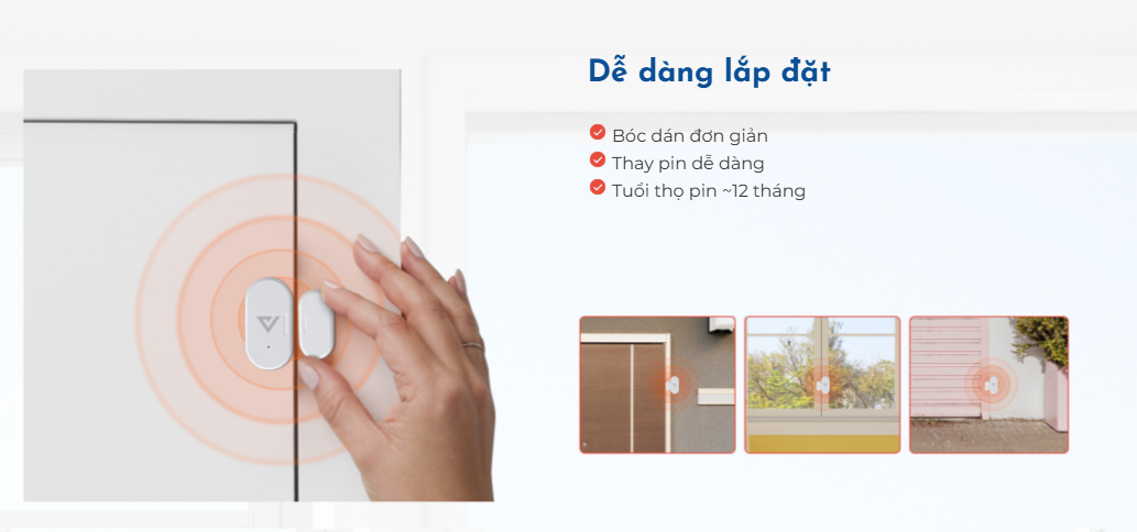 cảm biến cửa thông minh Vconnex