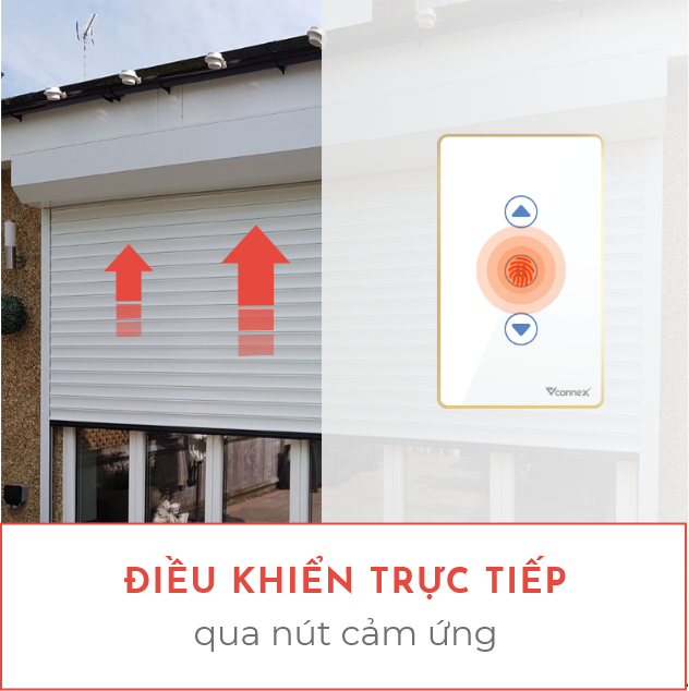 Công tắc cổng, cửa quấn thông minh Vconnex