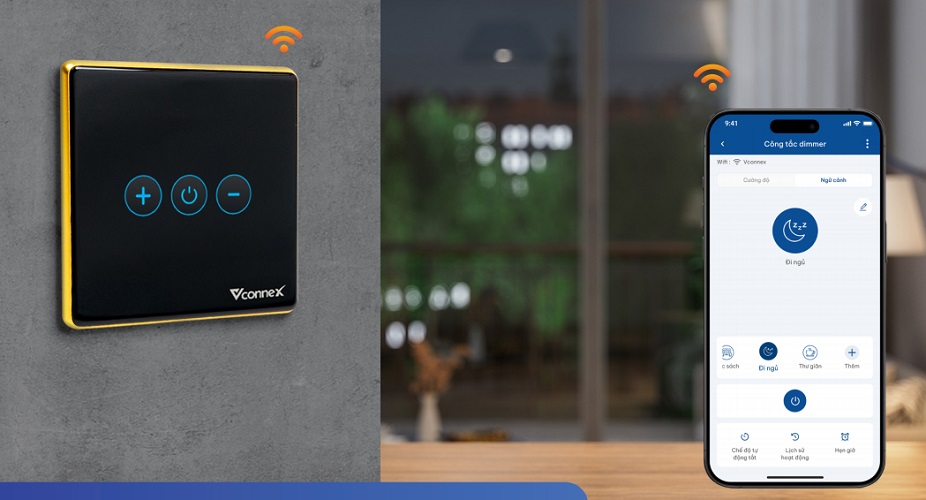 Công tắc chiết áp Dimmer Vconnex