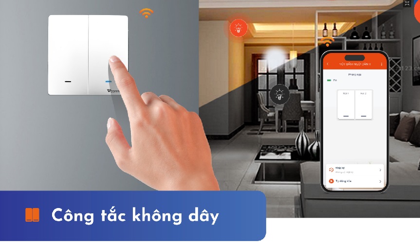 công tắc không dây Vconnex