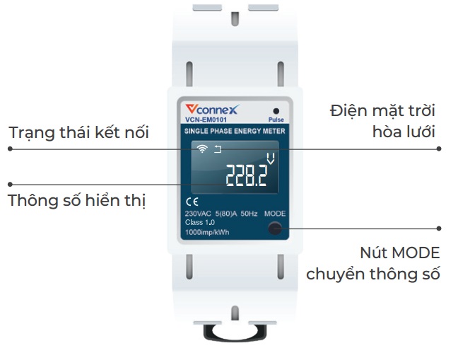 Hướng dẫn sử dụng công tơ thông minh Vconnex