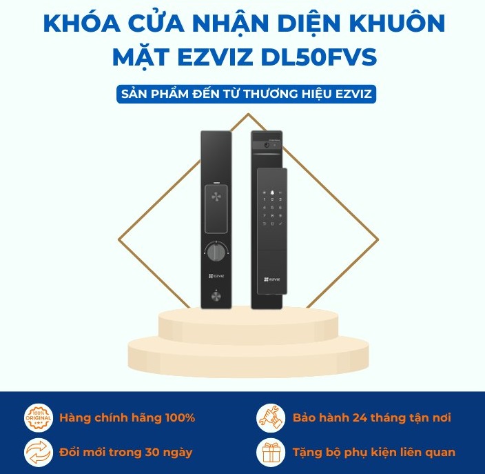 Khóa cửa thông minh nhận diện khuôn mặt Ezviz DL50FVS
