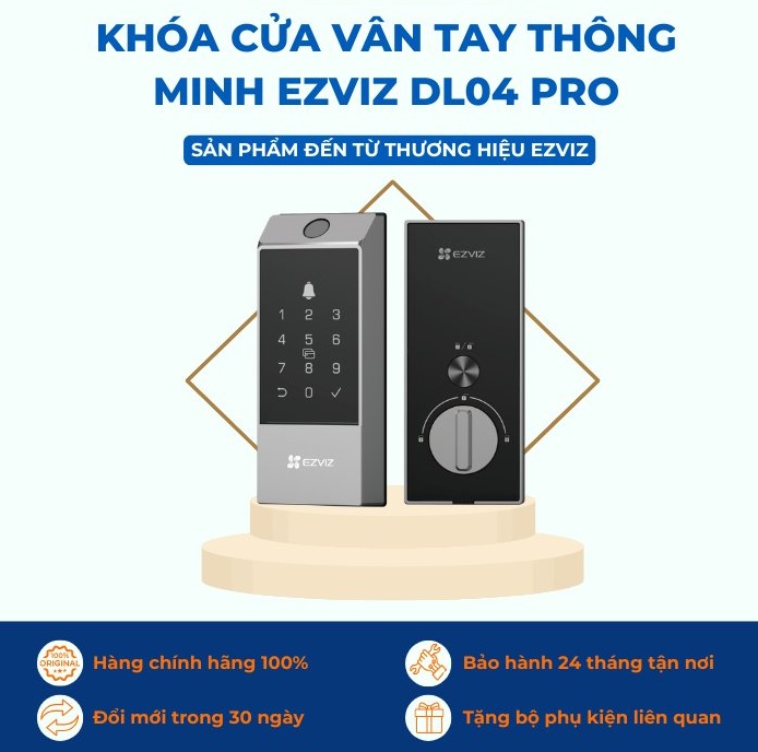 Khóa cửa vân tay thông minh Ezviz DL04 Pro